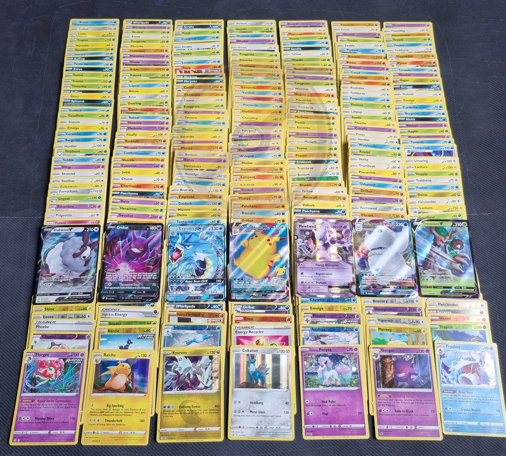 150 Cards Power Bundle | 1x Ultra Rare V | 16x Rare/Holo/Shiny image 1