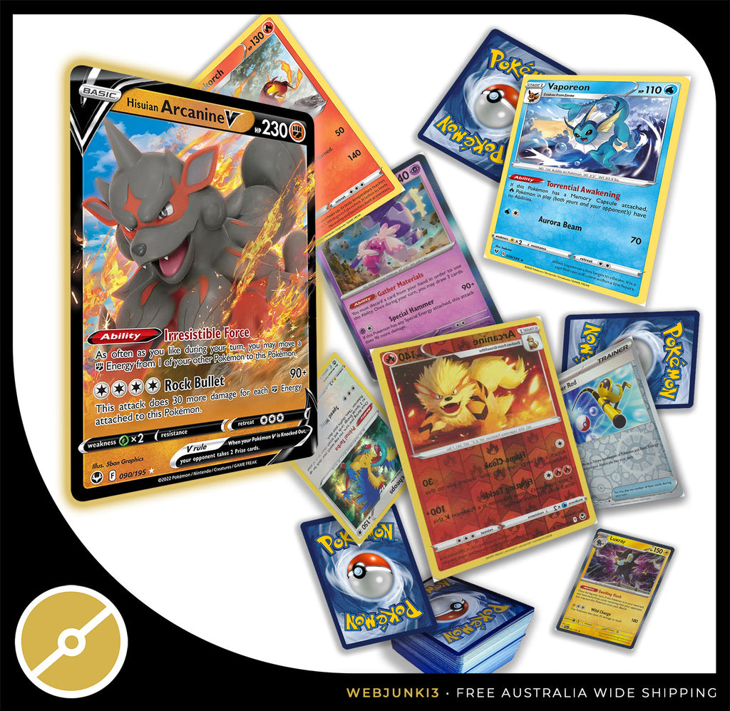 200 Cards Power Bundle | 1x Ultra Rare V | 24x Rare/Holo/Shiny image 0