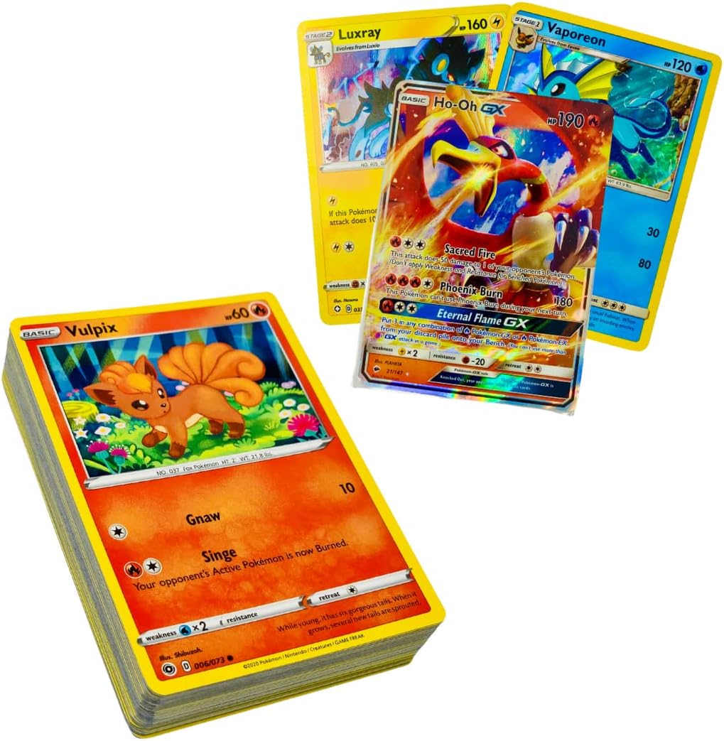 Pokemon TCG - 50 Card Assorted Lot from Every Series, 50 Cards + 2 Bonus Foil Cards + 1 Ultra Rare (53 Total) image 0