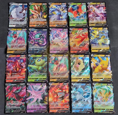 10x Pokemon Cards Power Bundle | 1x Ultra Rare V | 9x Mix of Holo/Rares/Shiny image 0