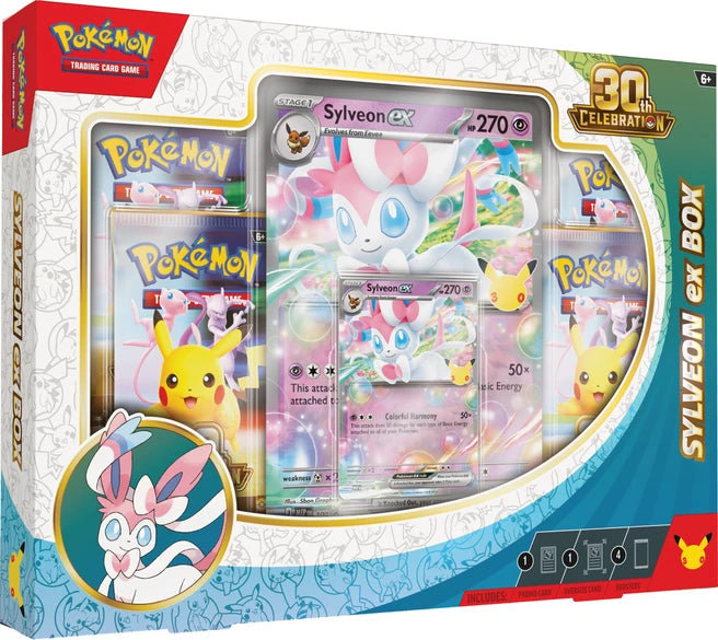 Pokemon TCG 30th Celebration ex Box (Sylveon & Glaceon) PRE ORDER 16th SEPTEMBER