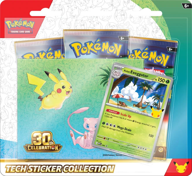 Pokemon TCG 30th Celebration Tech Sticker Blister (Random) PRE ORDER 16th September