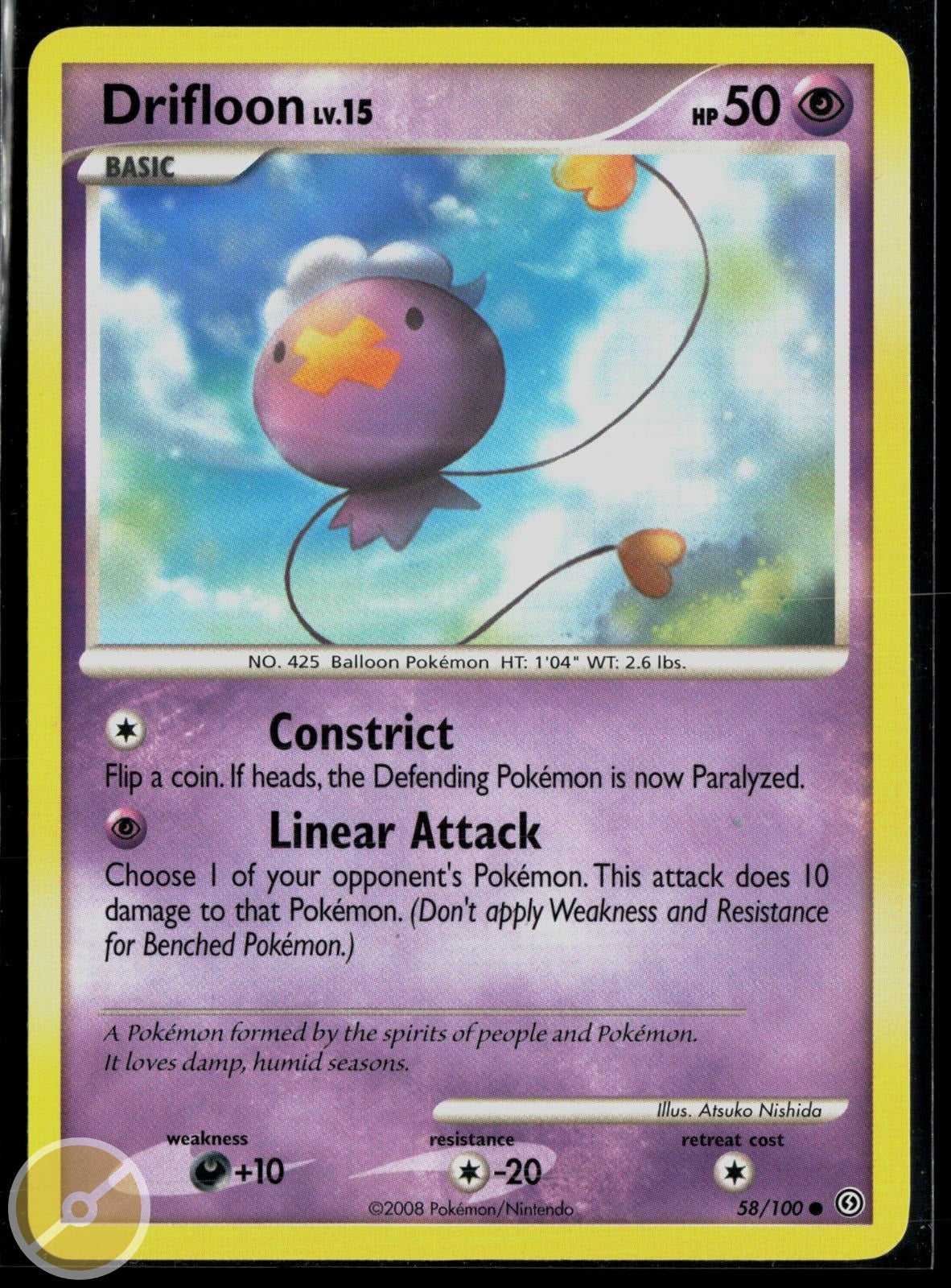 Drifloon 58/100 Stormfront Common Pokemon
