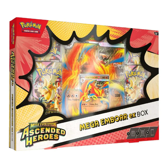 Pokémon TCG: Mega Evolution – Ascended Heroes Mega Emboar ex Box