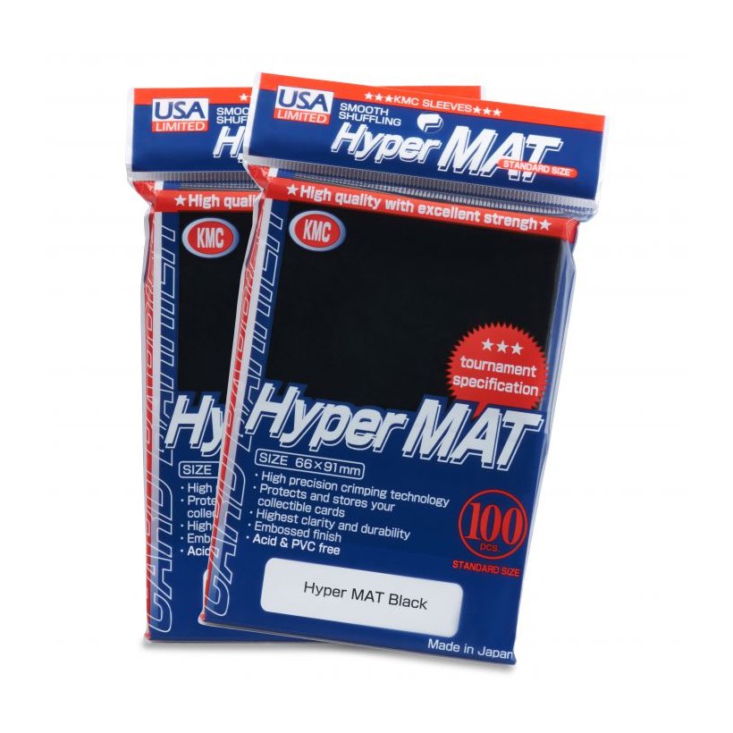 KMC: Sleeves – Hyper MAT: Black image 0