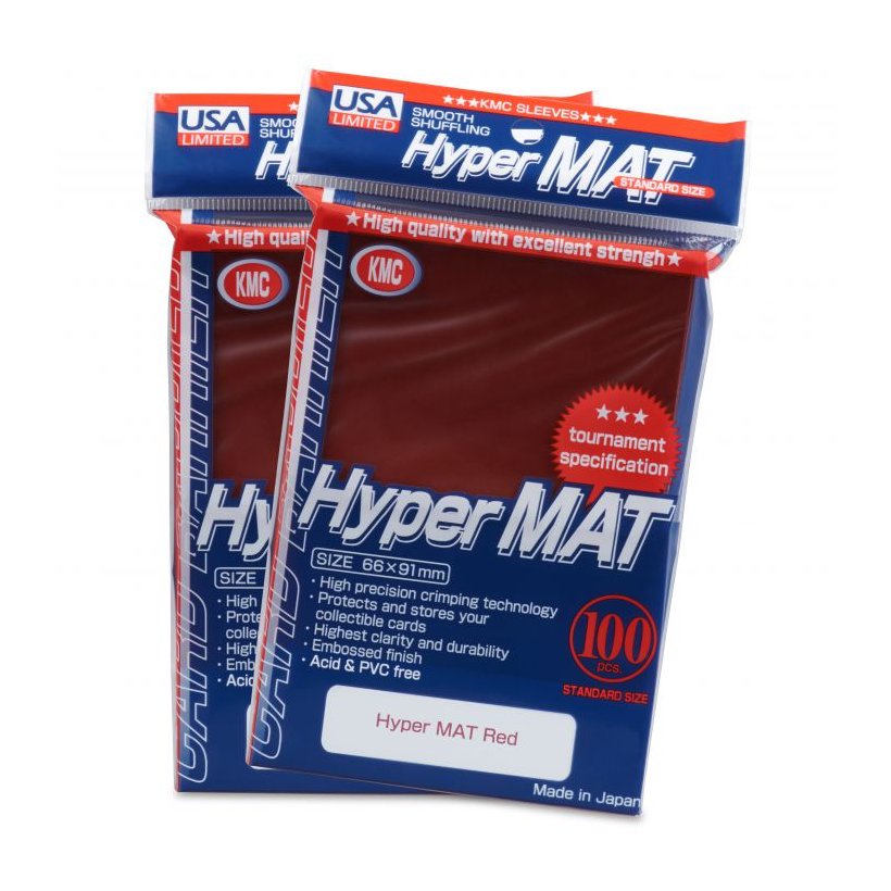KMC: Sleeves – Hyper MAT: Red image 0